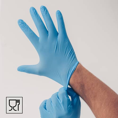 guantes para la manipulación de alimentos